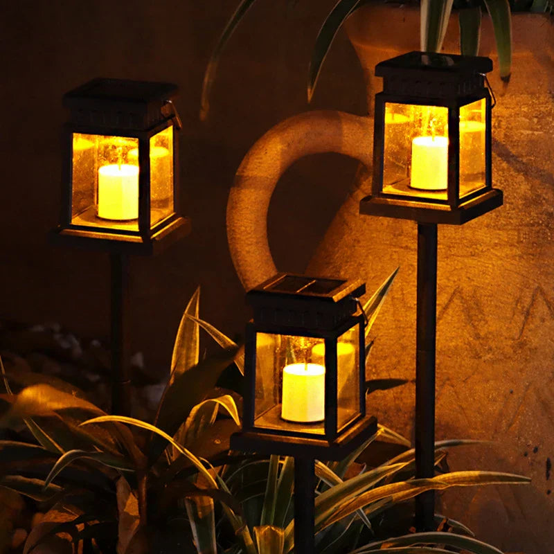 LED Solar Lantern for Garden – Solar Lights Decorative Lantern Outdoor | Bowlift