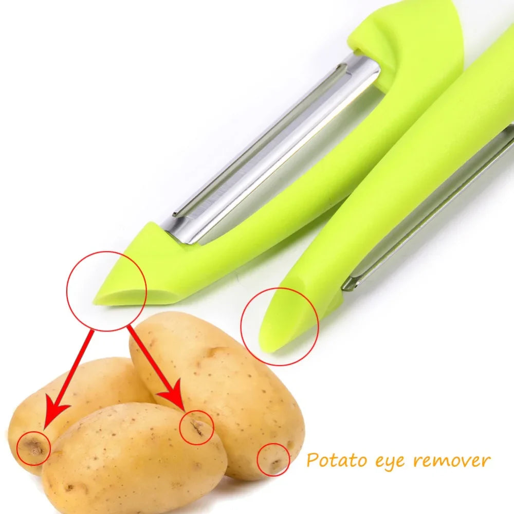 2pcs Ultra Sharp Stainless Steel Blade Fruit and Vegetable Peeler Set | Bowlift