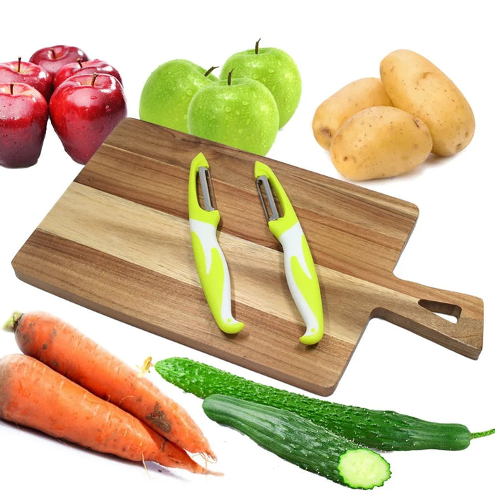 2pcs Ultra Sharp Stainless Steel Blade Fruit and Vegetable Peeler Set | Bowlift