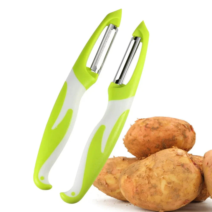 2pcs Ultra Sharp Stainless Steel Blade Fruit and Vegetable Peeler Set | Bowlift