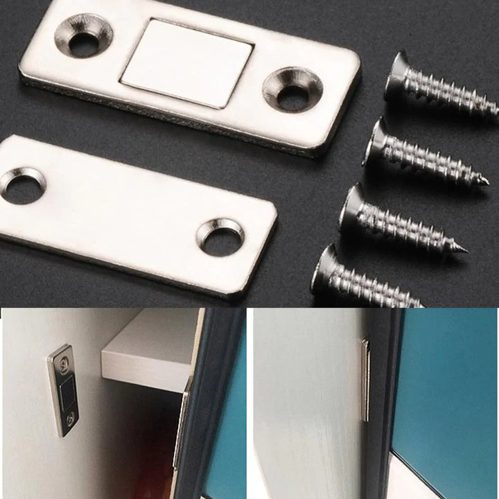 2pcs Hidden Door Closer Magnetic Bowlift