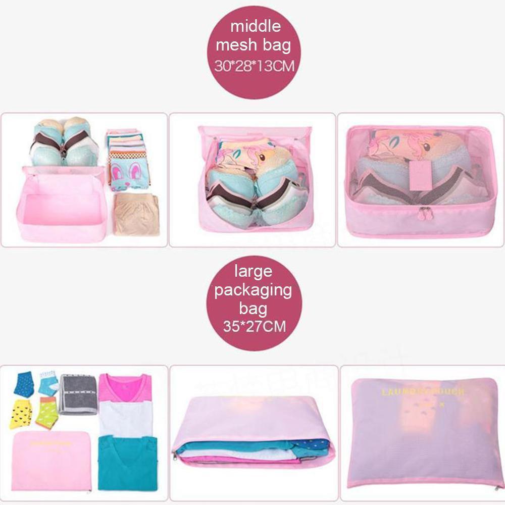 BowLift | Travel Clothing Storage Bag (1 Set, 6 Pieces)