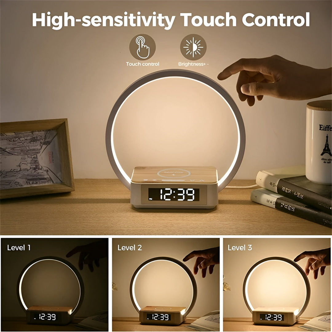BowLift | Modern Table Lamp with Wireless Charger and Alarm Function