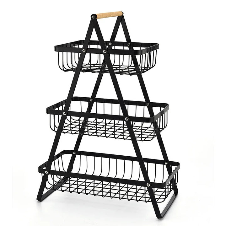 BowLift | Kitchen Storage Metal Fruit Basket Stand