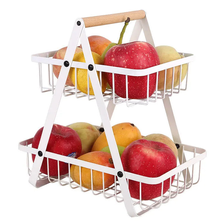 BowLift | Kitchen Storage Metal Fruit Basket Stand