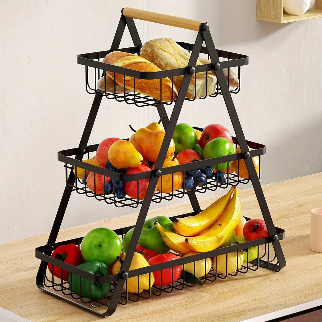 BowLift | CascadeCharm - Modern Tiered Basket