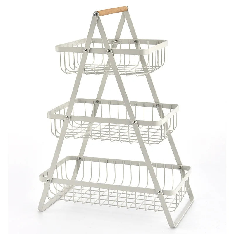 BowLift | Kitchen Storage Metal Fruit Basket Stand