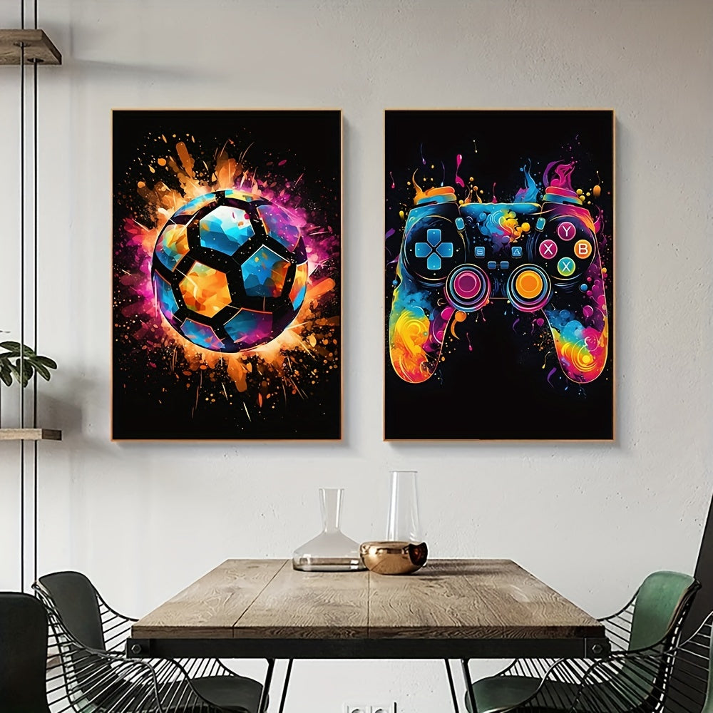 BowLift | Wall Art Set Abstract Gaming Football Prints
