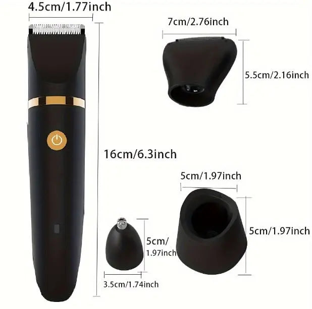 BowLift | 3-in-1 Electric Razor for Men – Precise Grooming in the Intimate & Body Area