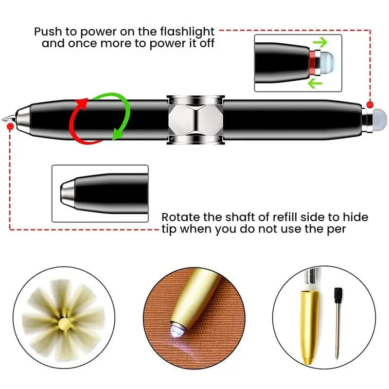 BowLift | 3-in-1 Fidget Pen for Stress Reduction