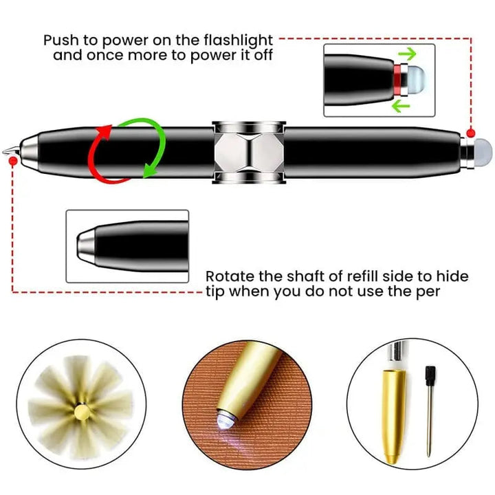 BowLift | 3-in-1 Fidget Pen for Stress Reduction