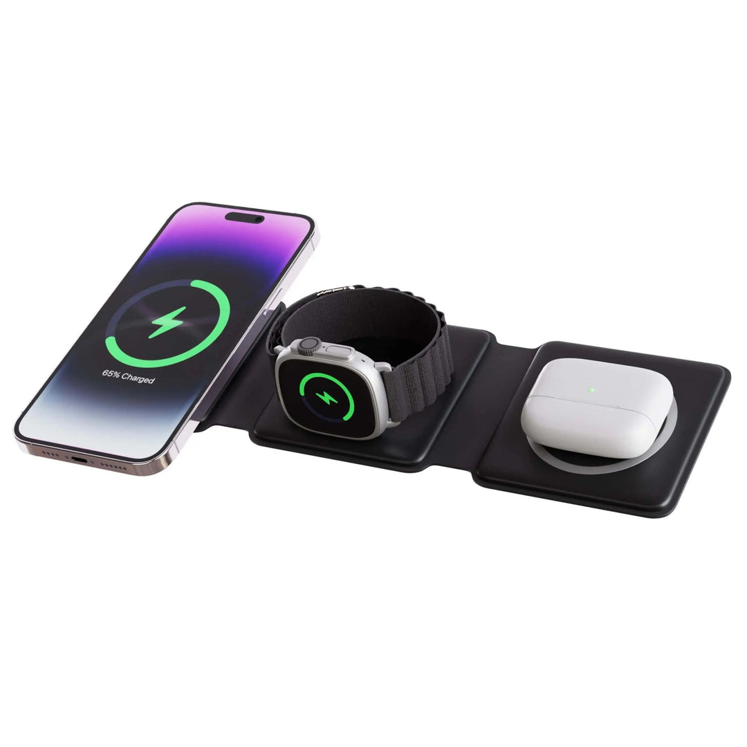 BowLift | TriCharge Fold – 3-in-1 Foldable Wireless Charging Station