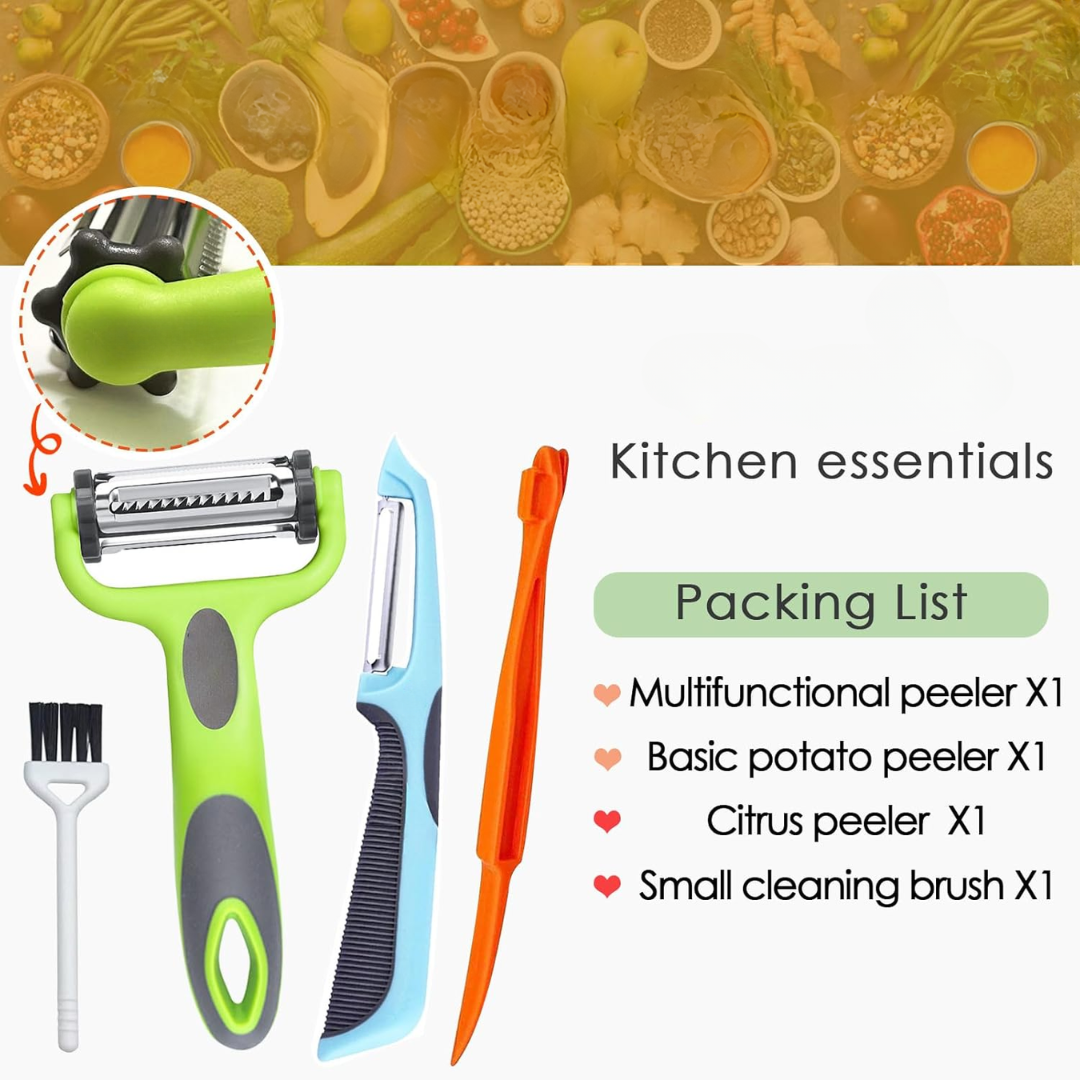 BowLift | 3-in-1 Vegetable Peeler with Julienne Blade