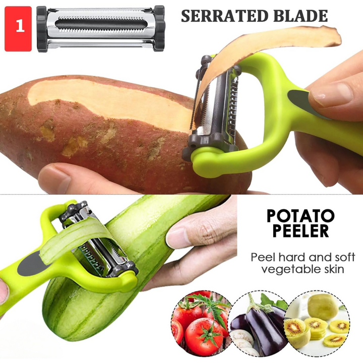 BowLift | 3-in-1 Vegetable Peeler with Julienne Blade