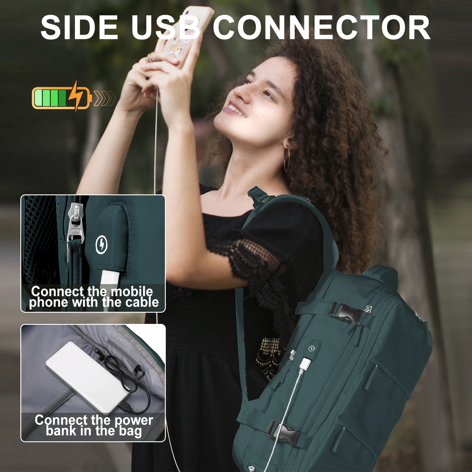 BowLift | Durable Backpack for Trips with USB Charging Port