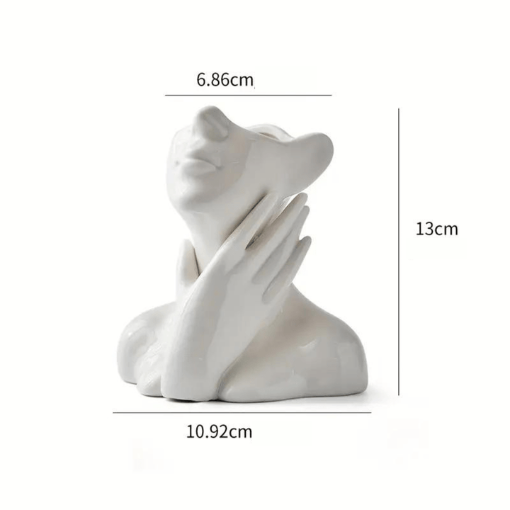 "Unique and Modern Ceramic Vase, Decorative Flower Vase for Living Room and Office" | Bowlift