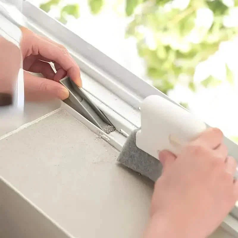 BowLift | 3-Pack: Universal Window and Door Rail Cleaning Brush