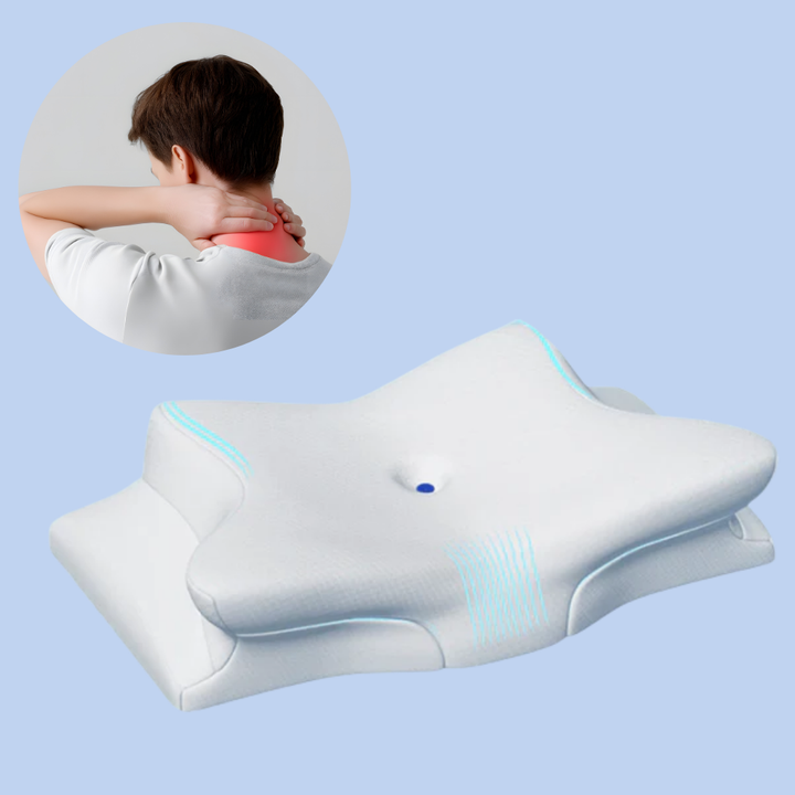 BowLift | Cervical Pillow for Neck Pain Relief – Orthopedic Memory Foam Neck Support Pillow for Cervical, Shoulder & Back Alignment