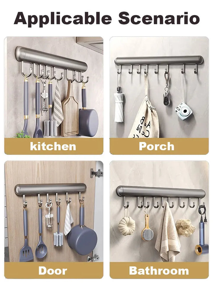 BowLift | Kitchen hook rail - AluHook stainless steel
