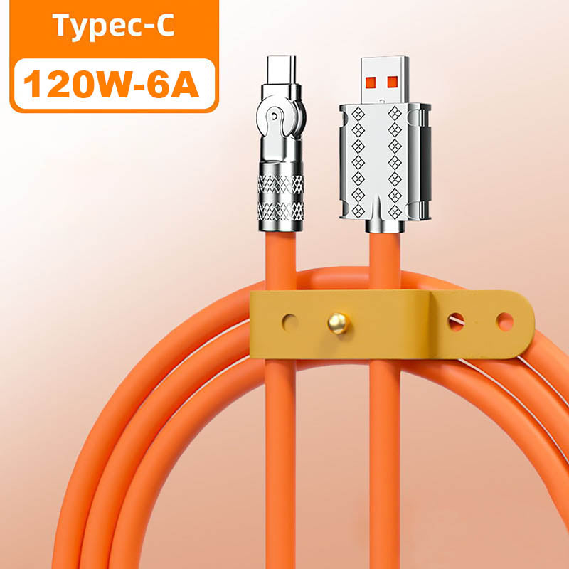 BowLift | 180° Anti-Break Fast Charge Data Cable (120W)
