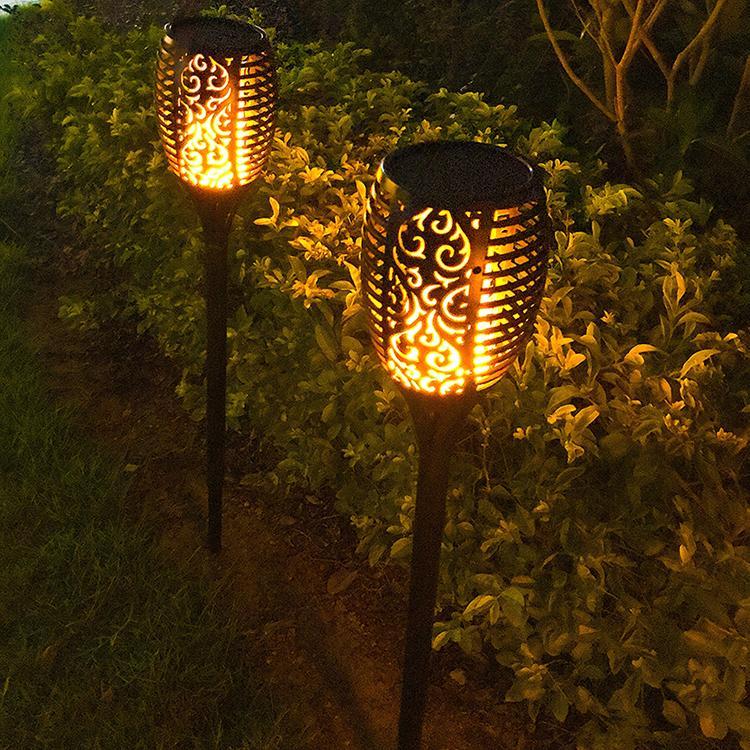 Outdoor Solar Flame Light Torch | Bowlift