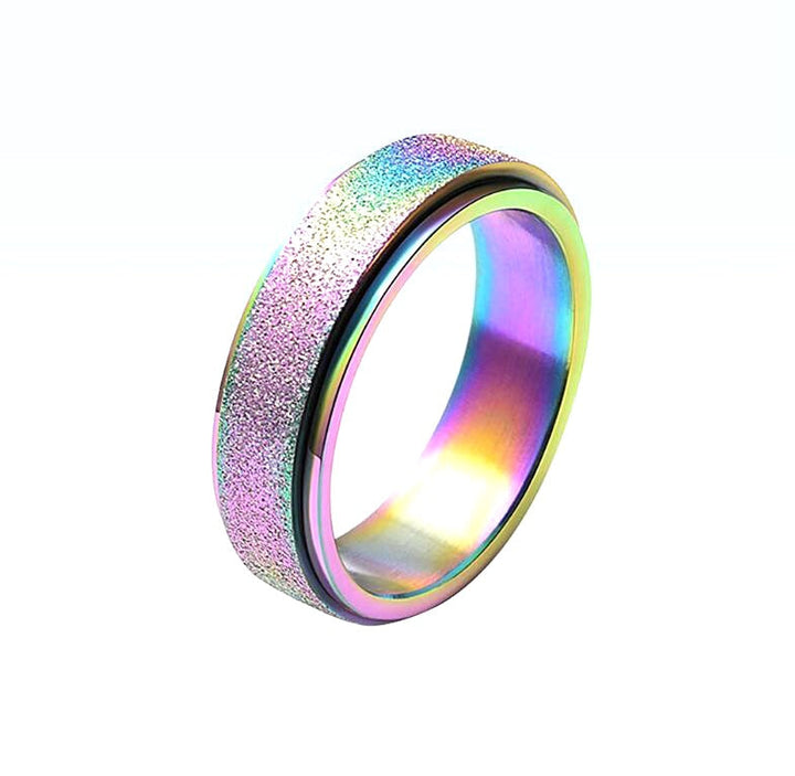 Rotating anxiety rings relieve stress for women and men