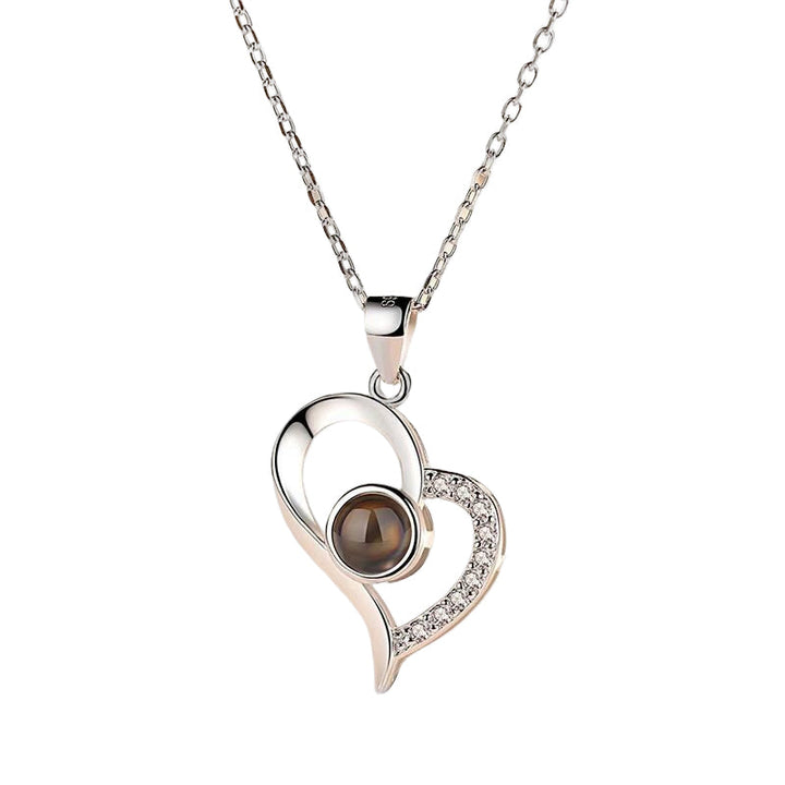 BowLift | I love you roses bloom necklace in 100 languages gift set