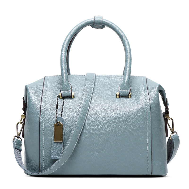 Structured Faux Leather Handbag