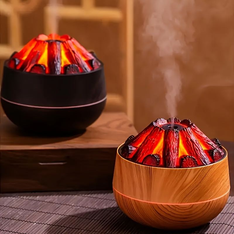 BowLift | Fire Diffuser - Mini simulated charcoal fire air humidifier with realistic flame effect