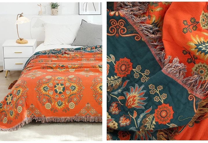 BowLift | Cotton Queen Bedcover Sofa Blanket