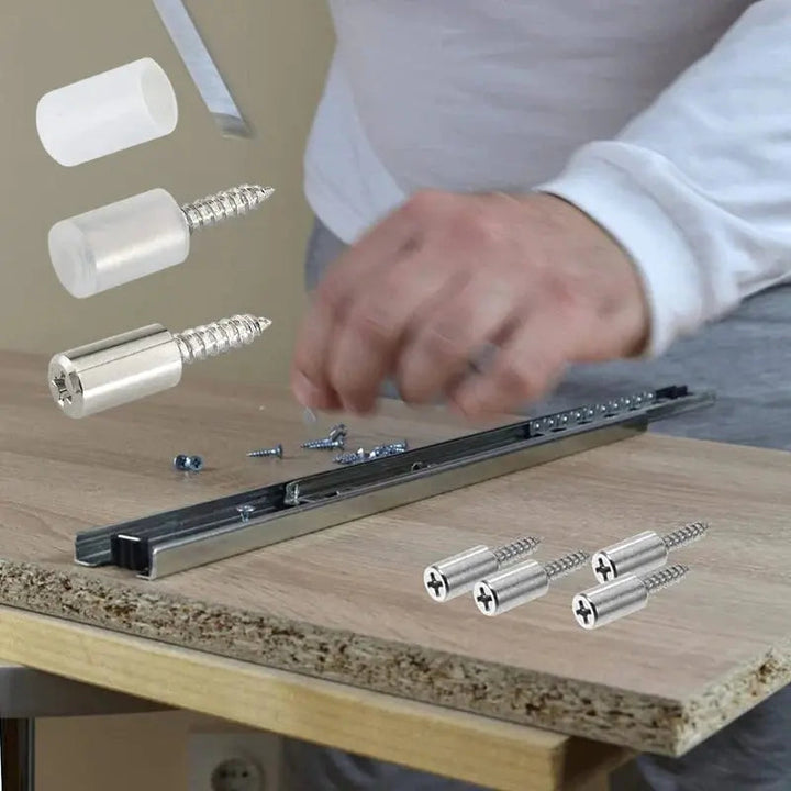 BowLift | 30+50 | Self-tapping screws for cabinets & shelves – No drilling needed