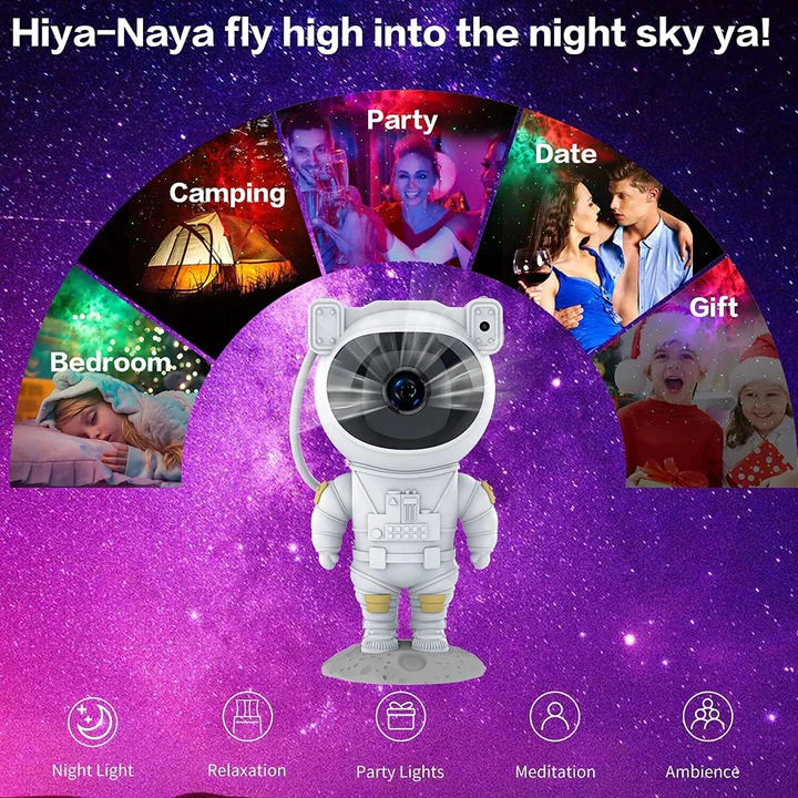 BowLift | Astronaut Projector Galaxy Starry Sky Night Light