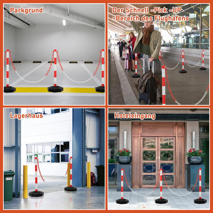 Barrier post chain post with chain length 1.4 m | Bowlift