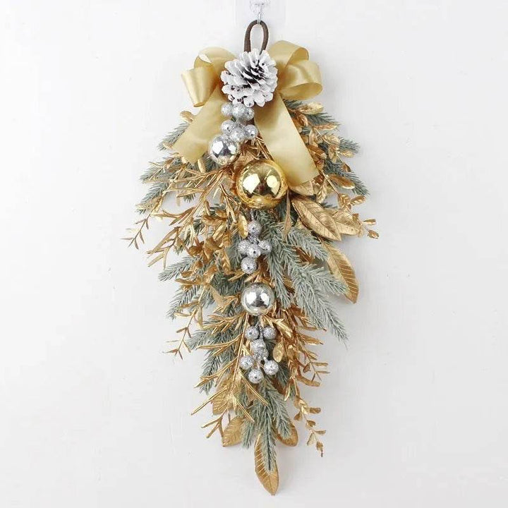 BowLift | Golden Christmas Plastic Wire Garland Rattan Decorations