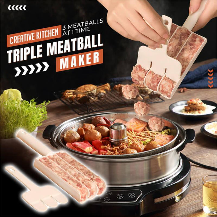 BowLift | ‍Creative kitchen triple meatball machine