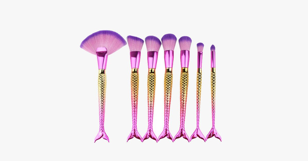 BowLift | Large Fan Mermaid Tail Brush Set