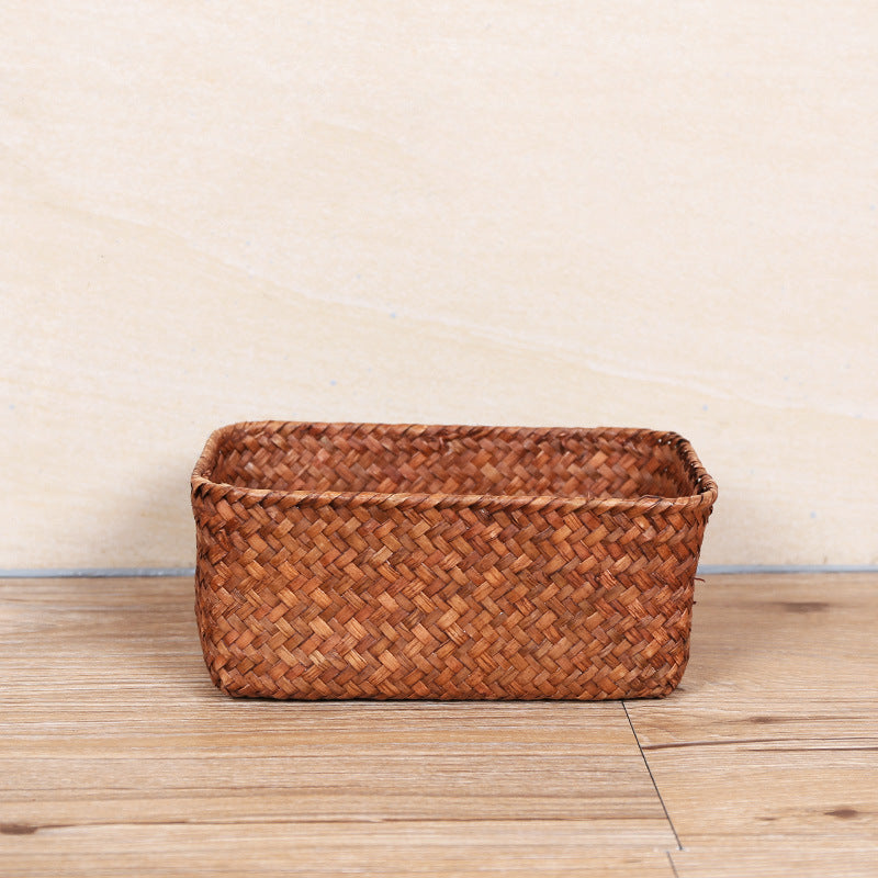 Unisex Rectangular Storage Basket made of Natural Material Bowlift