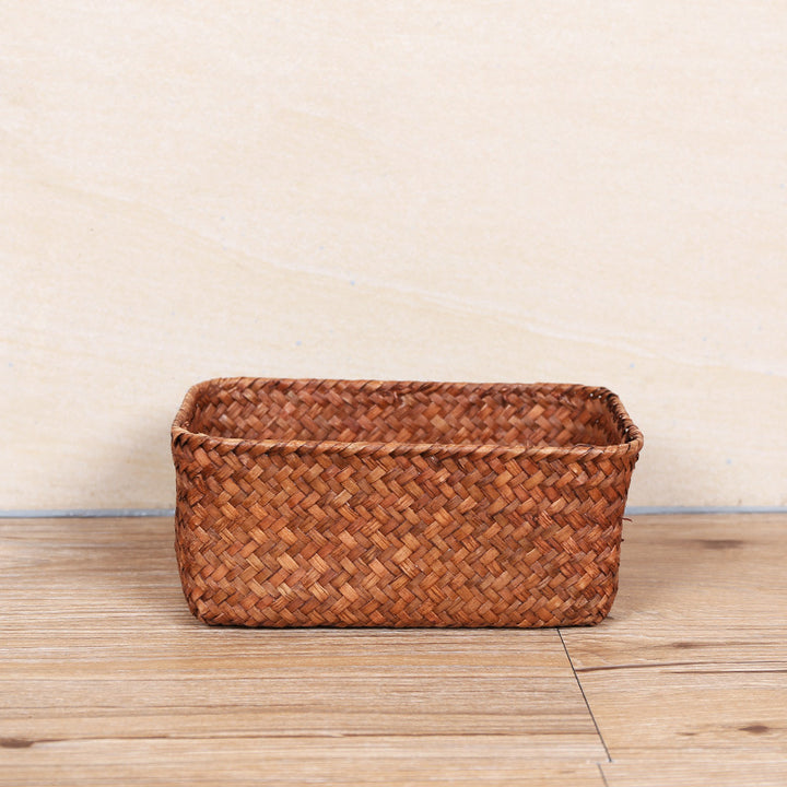 Unisex Rectangular Storage Basket made of Natural Material Bowlift