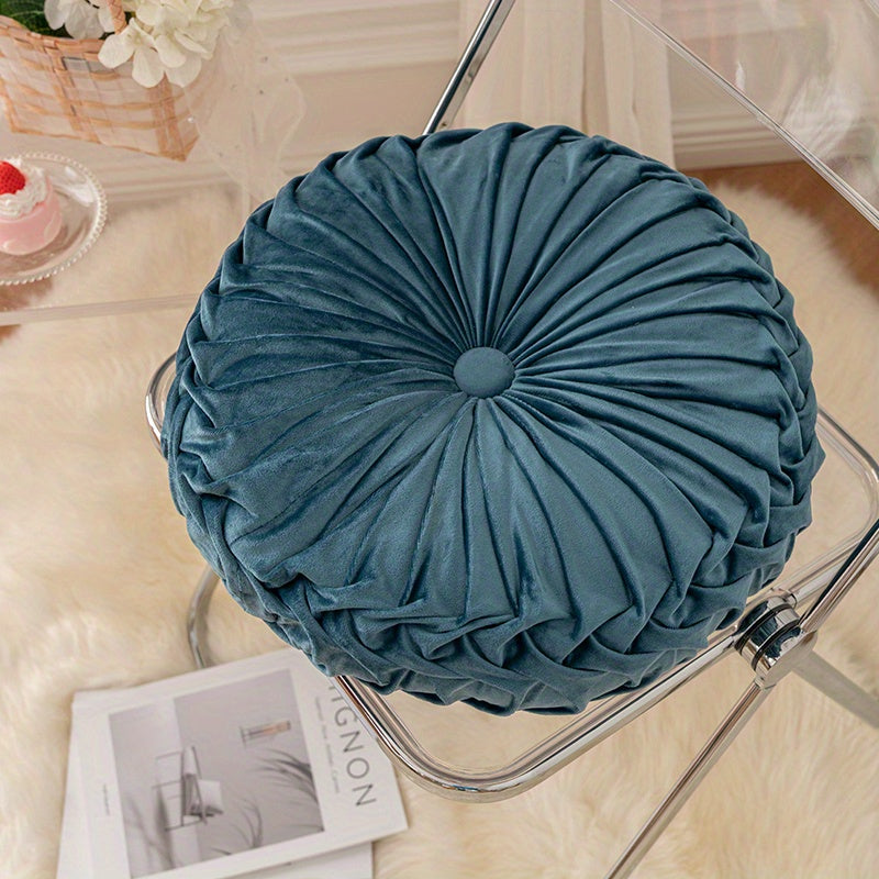 BowLift | VelvetGlow - Soft Round Cushion for Cozy Spaces