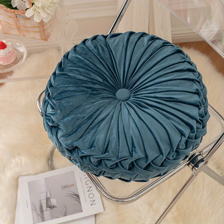 BowLift | VelvetGlow - Soft Round Cushion for Cozy Spaces