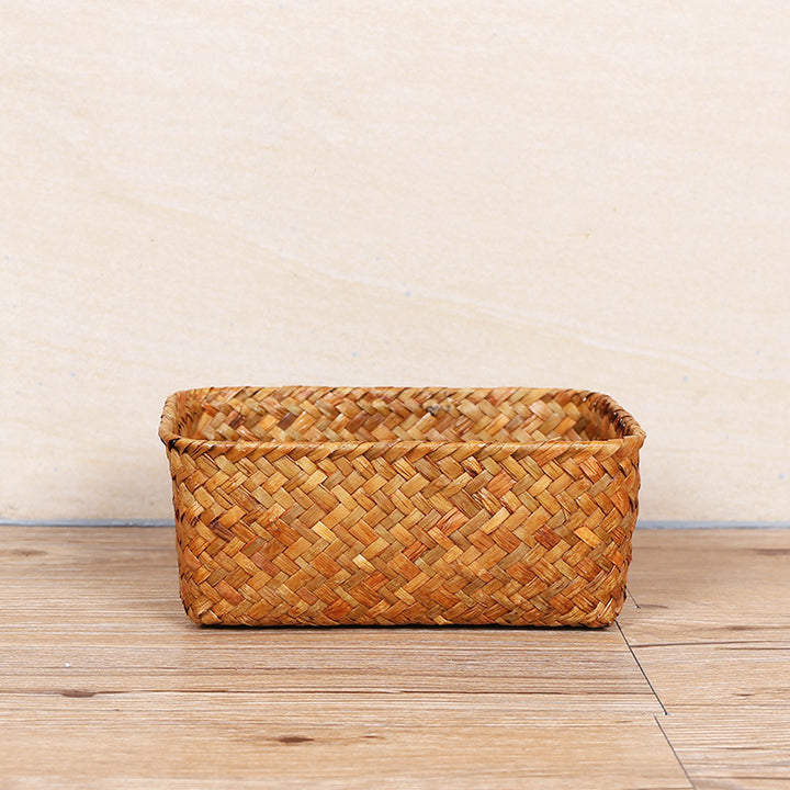 Unisex Rectangular Storage Basket made of Natural Material Bowlift