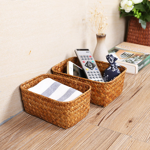 Handcrafted Natural Woven Storage Basket Bowlift