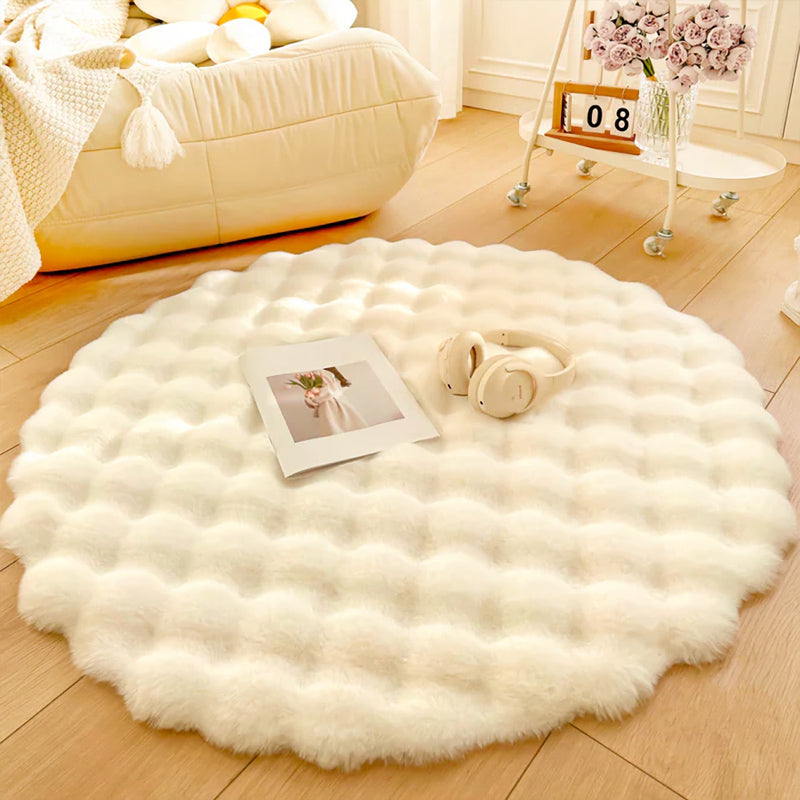 BowLift | Nordic Round Plush Floor Mat