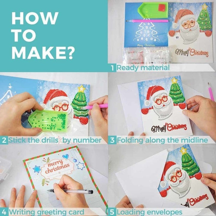 BowLift | 5D Diamond Painting Christmas Cards New Arrival (8 Pack)