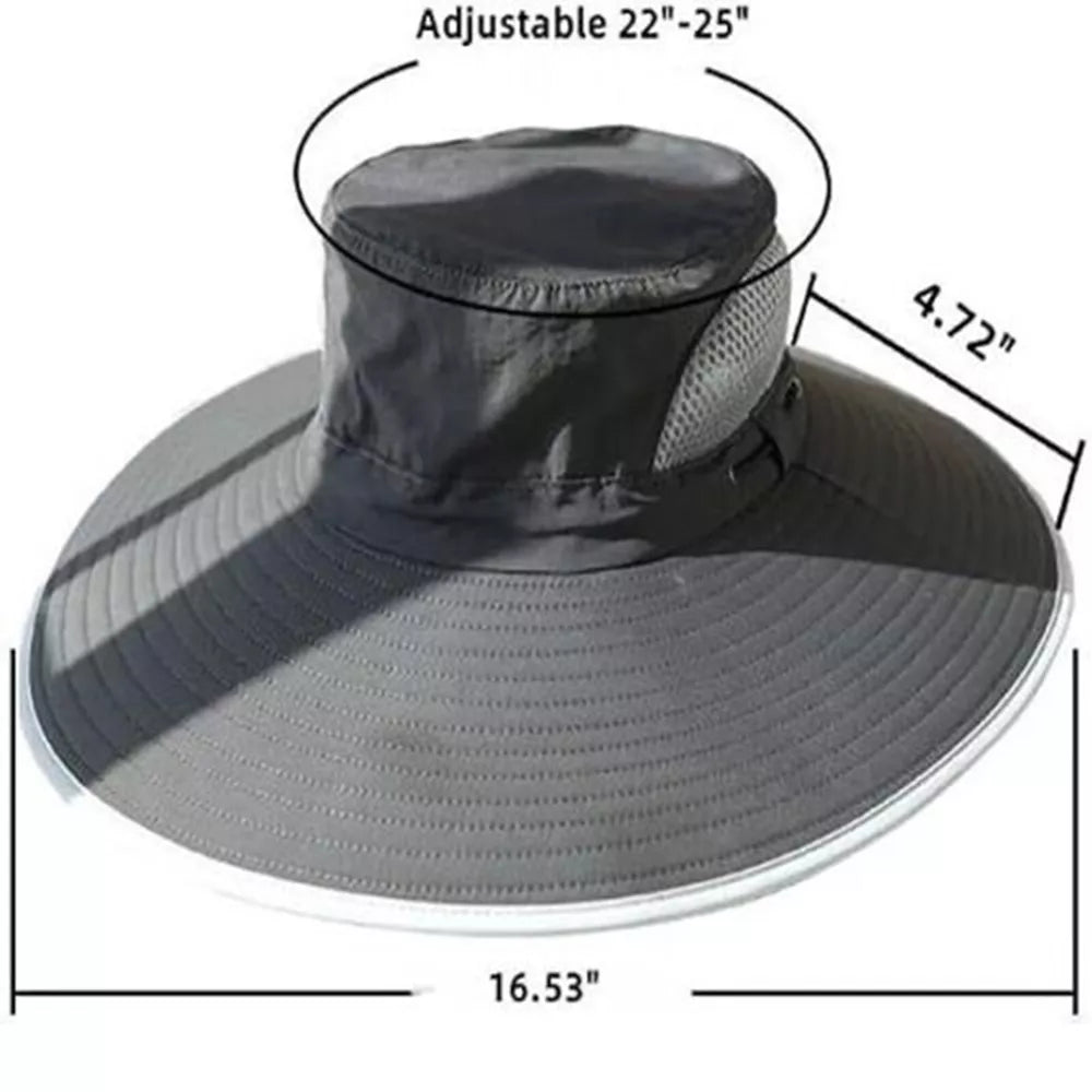 Wide Brim Solar Fan Outdoor Bucket Hat Solar & USB Charging | Bowlift