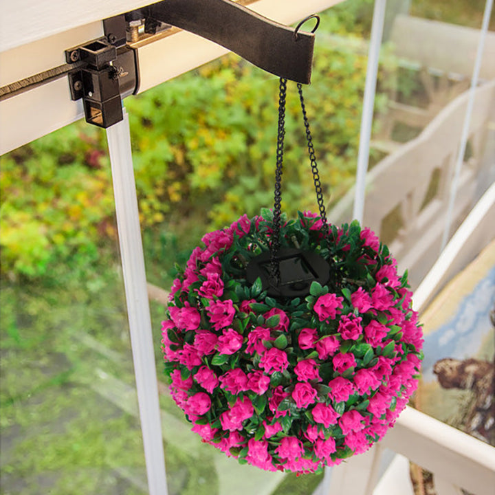 Contemporary Creative Waterproof Solar Flower Globe Plastic LED Outdoor Light For Garden | Bowlift
