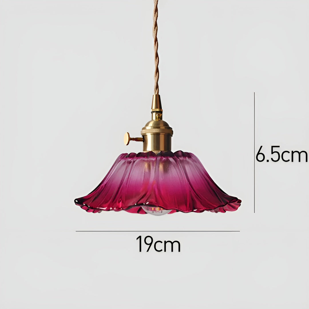Hanging lamp with floral motif – Warm light & stylish design | For your home | Bowlift