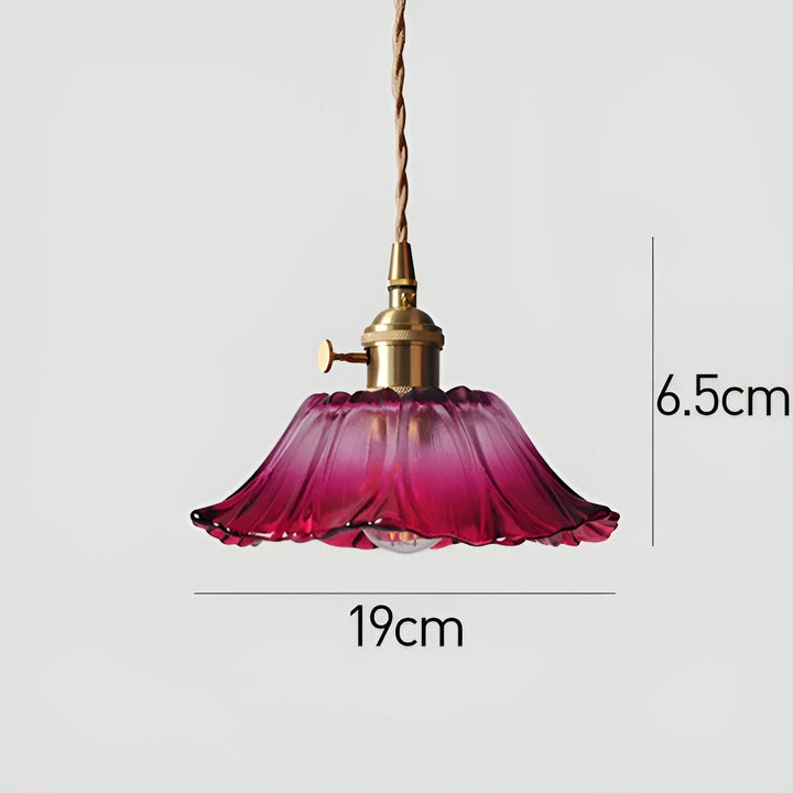 Hanging lamp with floral motif – Warm light & stylish design | For your home | Bowlift