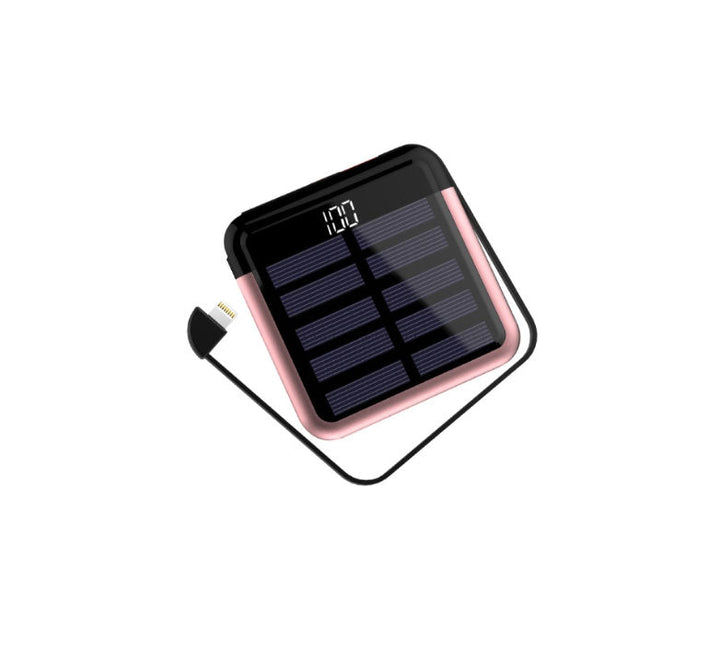 BowLift | Tinier & Thinner Solar Power Bank with 3-in-1 Concealable Cable