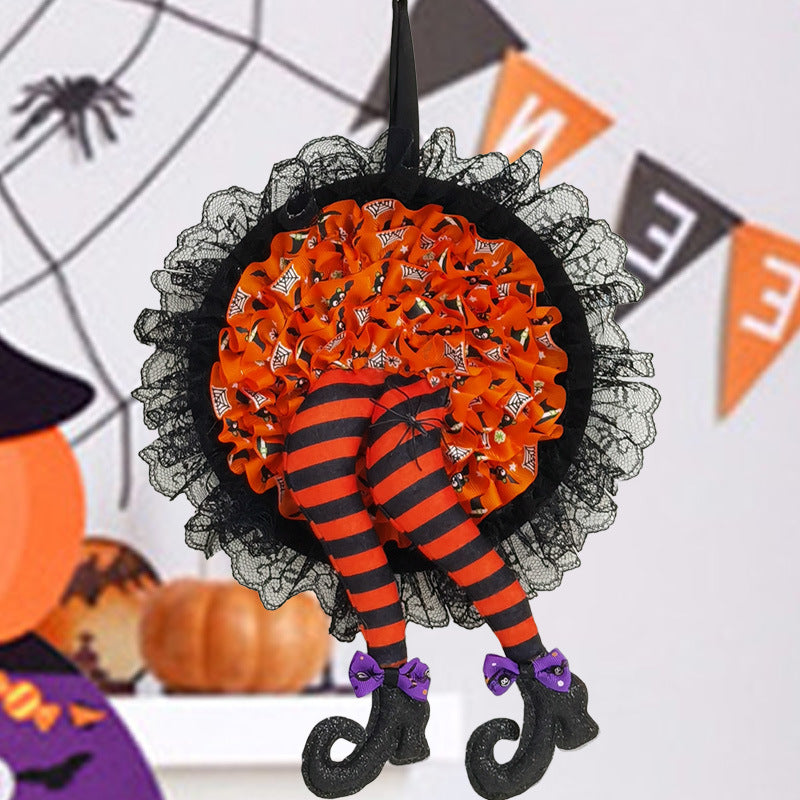 BowLift | Halloween Witch Long Leg Wreath
